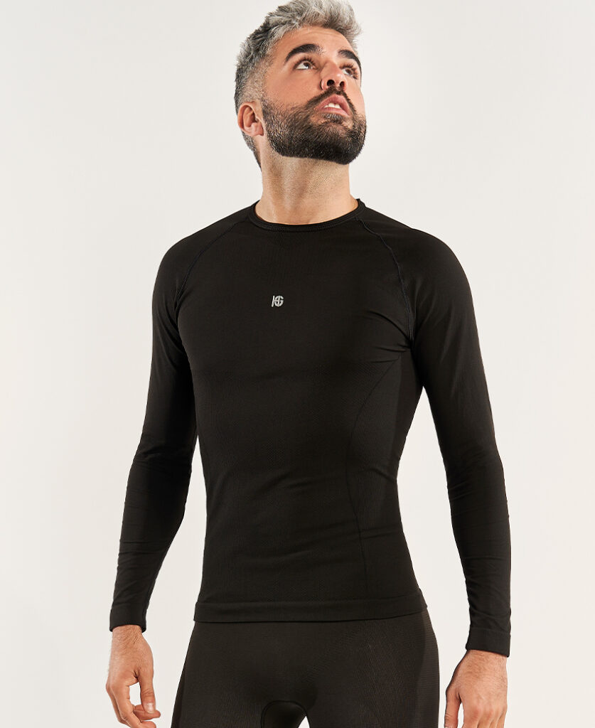 BASIS Camiseta de manga larga negro
