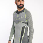 VERGES Camiseta de manga larga con fibra de carbono amarillo fluor