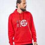 CLASS sudadera de algodón roja