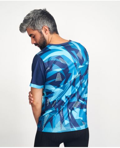 SERPENT SEA Camiseta estampada azul