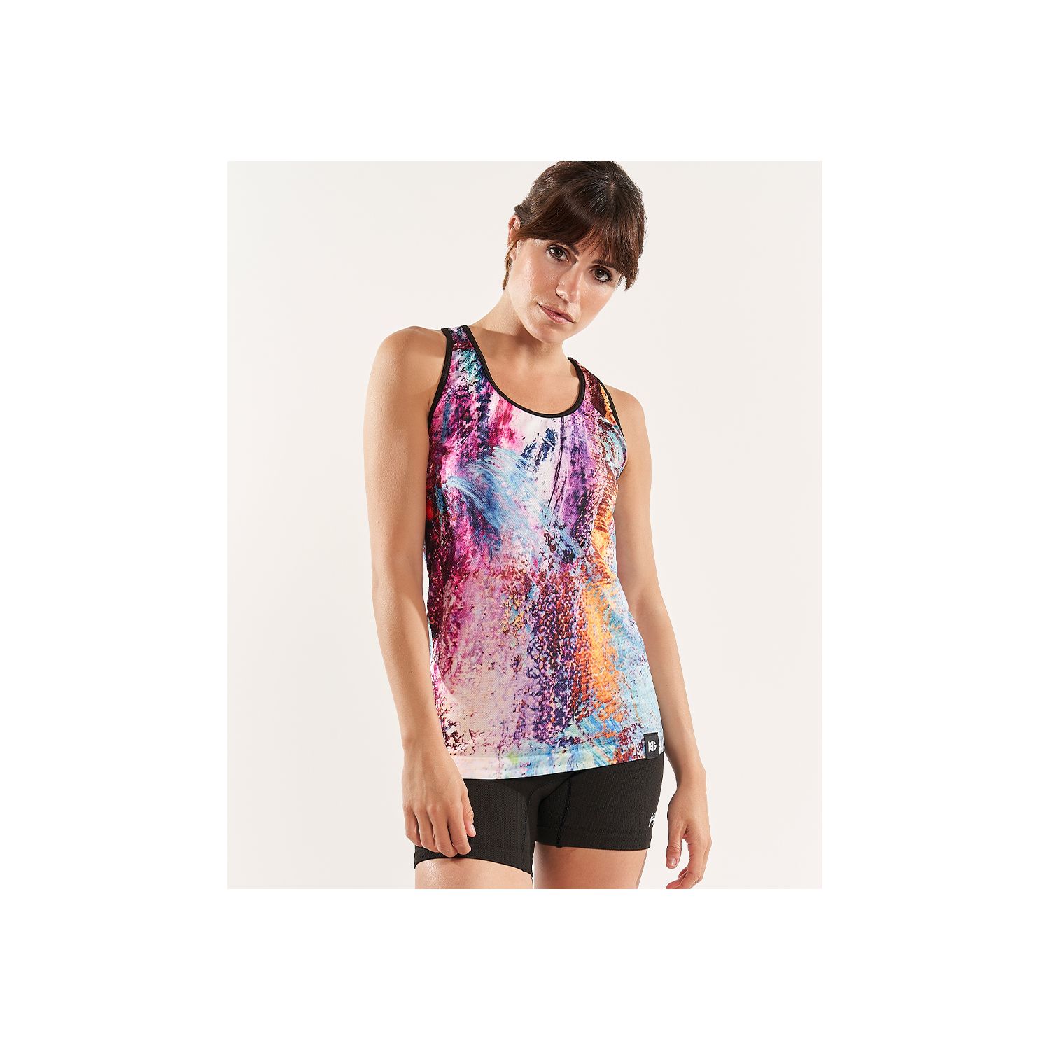 GALAXY SHINE Camiseta estampada fucsia, azul y blanco