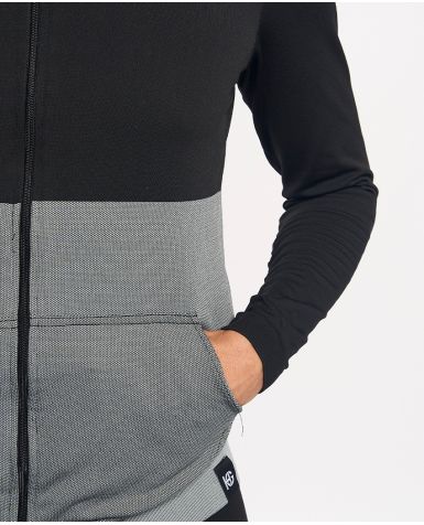 KOMI Chaqueta técnica negro y gris