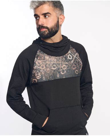 KONG Sudadera técnica con capucha dorado