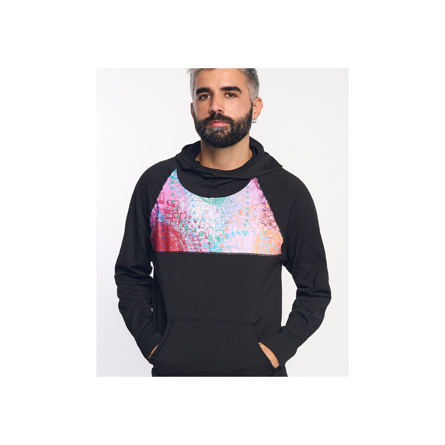 KONG Sudadera técnica con capucha rosa