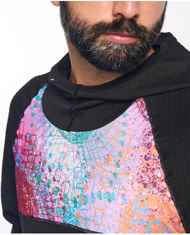 KONG Sudadera técnica con capucha rosa