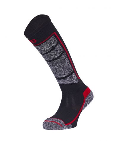 KINLEY Calcetines de esquí negro y rojo
