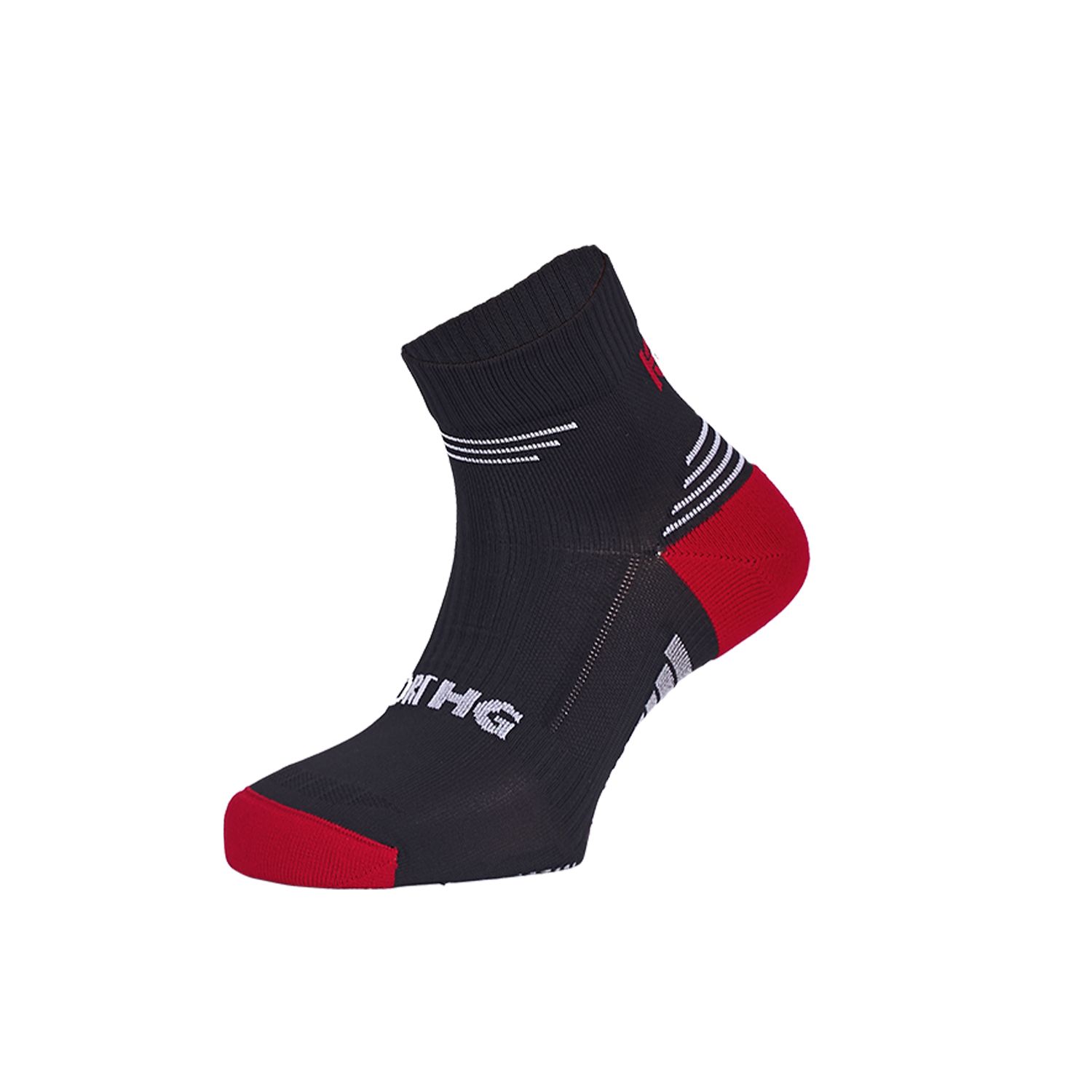 TOURMALET Calcetines outdoor negro y rojo