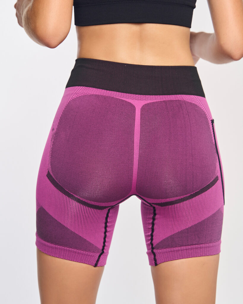 ARDEN Malla corta con fibra de carbono fucsia-1589FW23-24