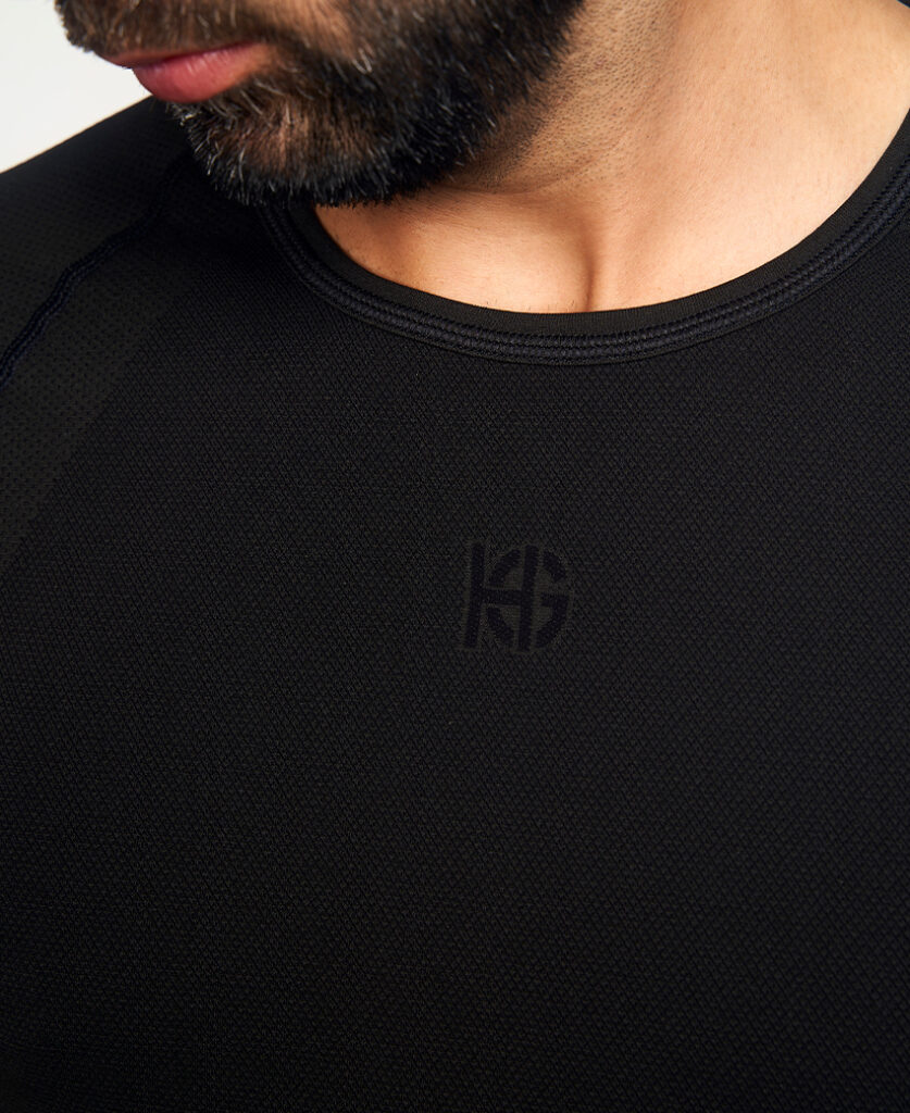 BASIS Camiseta estampada negro