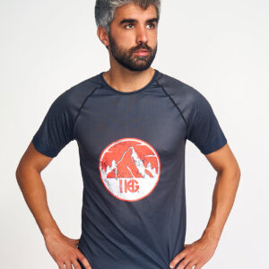 UNIT Camiseta estampada negro