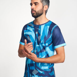 SERPENT SEA Camiseta estampada azul