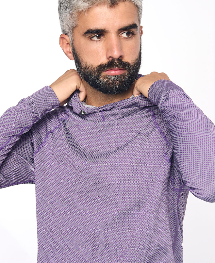JOTUN Sudadera técnica con capucha lavanda