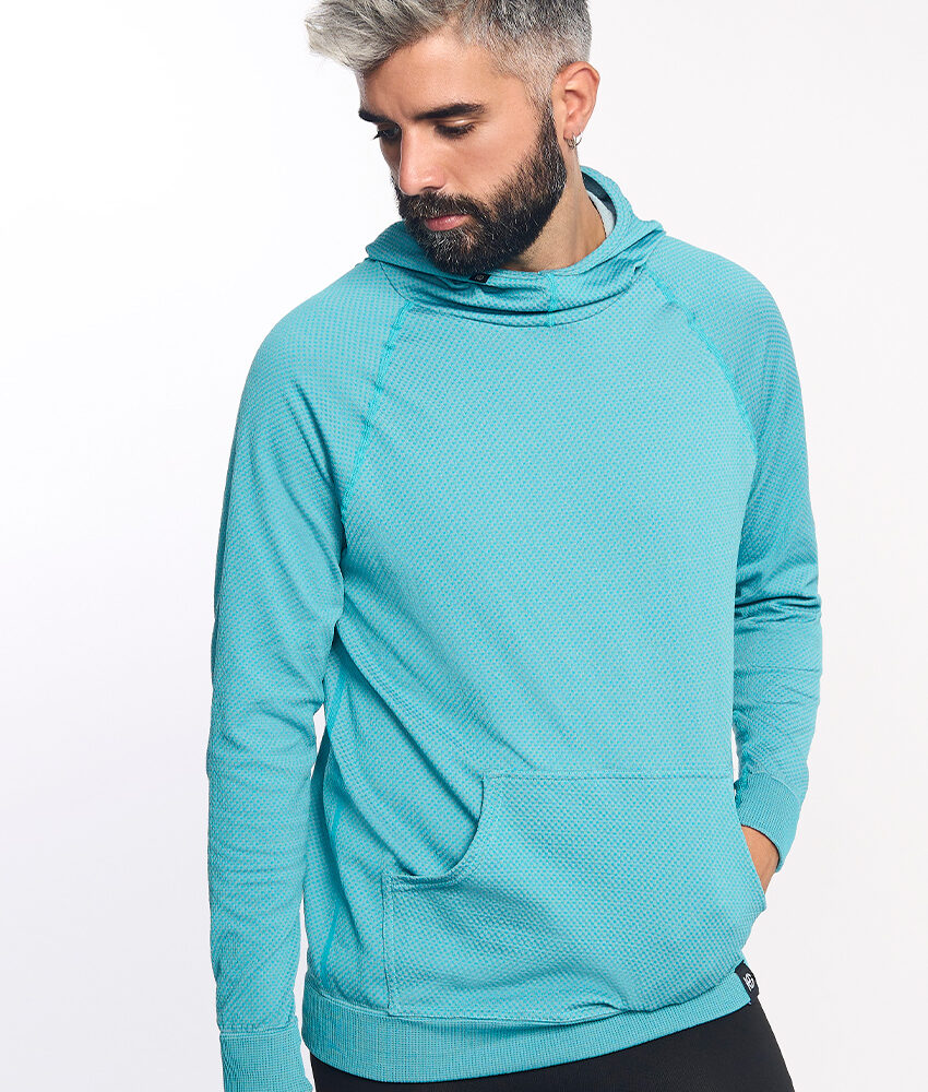 JOTUN Sudadera técnica con capucha turquesa