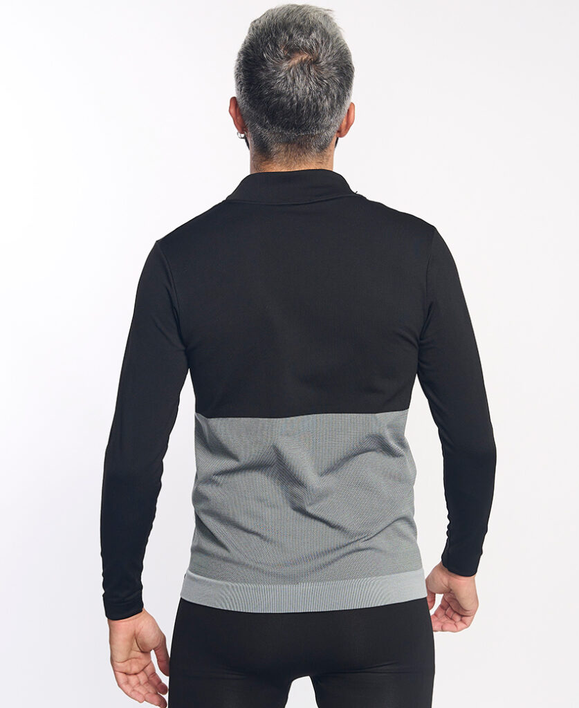 KOMI Chaqueta técnica negro y gris
