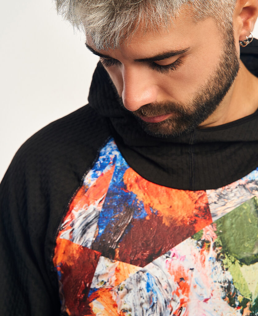 KONG Sudadera técnica con capucha naranja