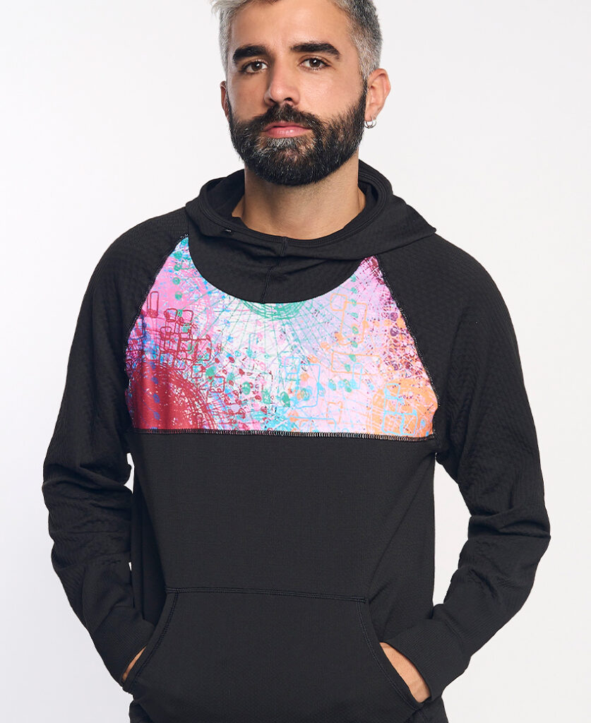 KONG Sudadera técnica con capucha rosa