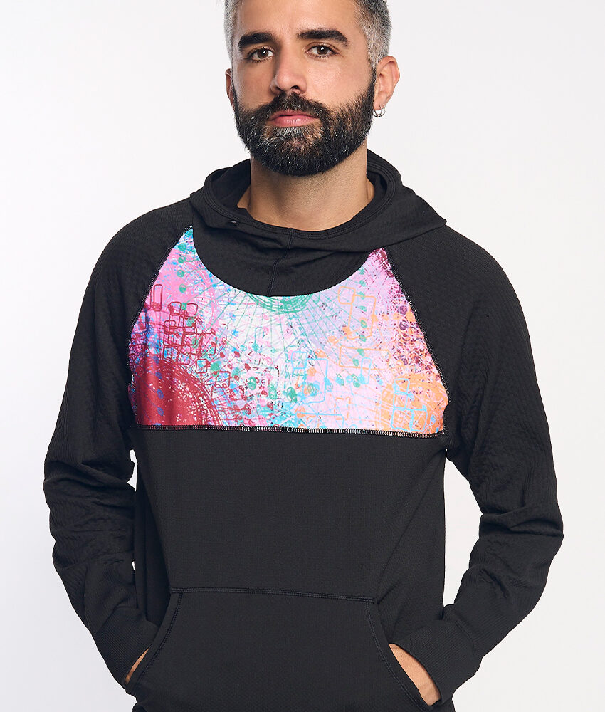 KONG Sudadera técnica con capucha rosa