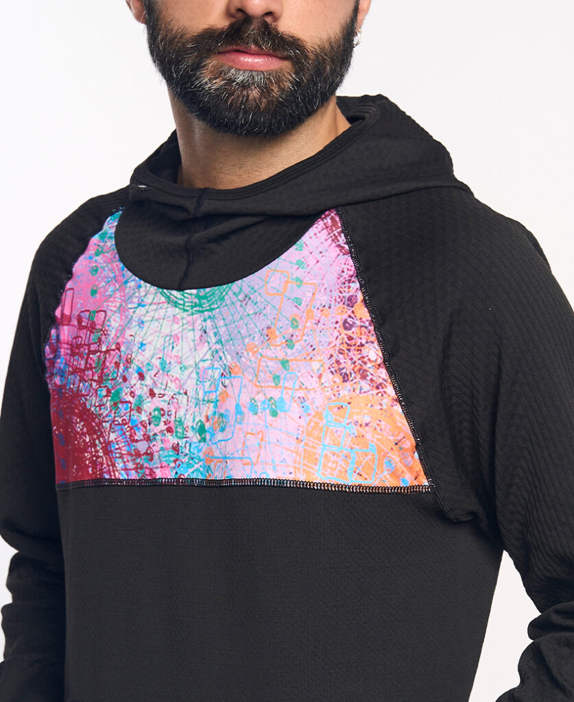 KONG Sudadera técnica con capucha rosa