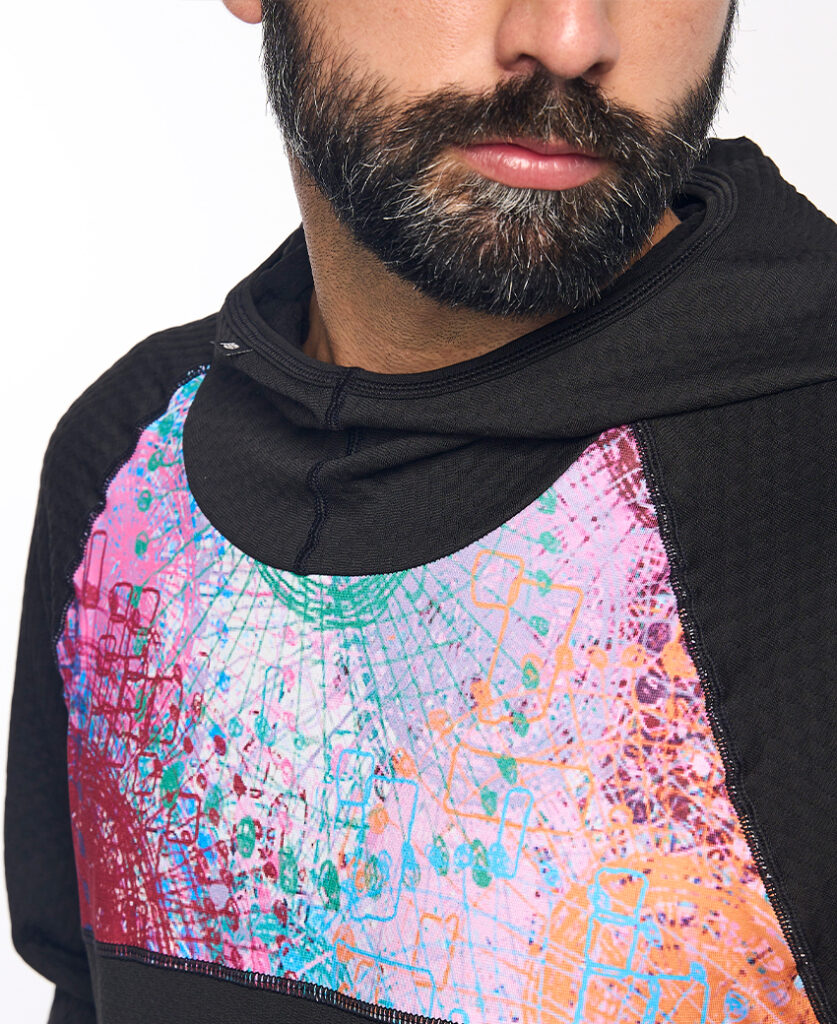 KONG Sudadera técnica con capucha rosa