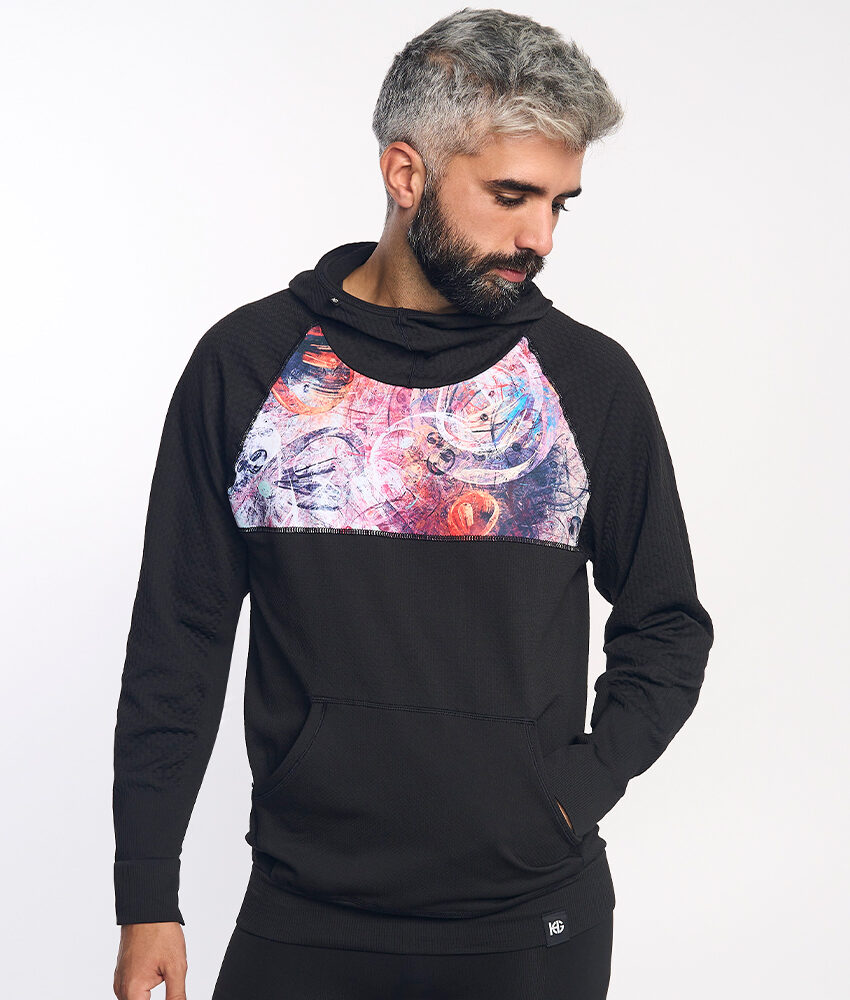 KONG Sudadera técnica con capucha morado