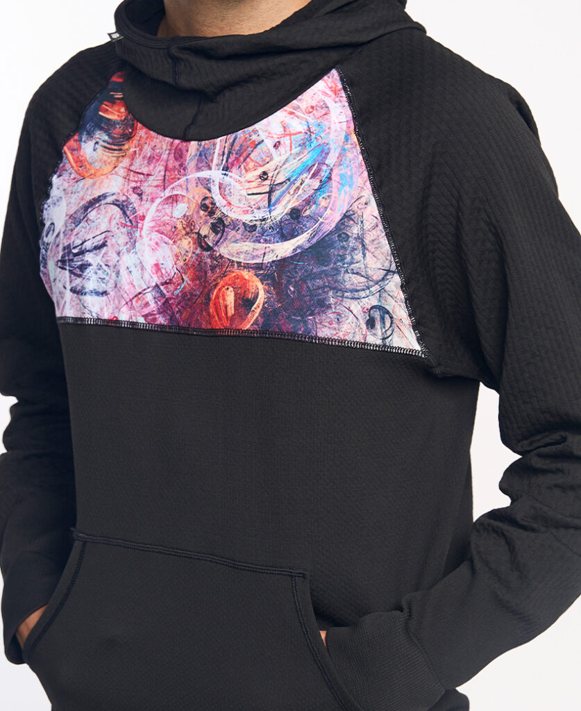 KONG Sudadera técnica con capucha morado