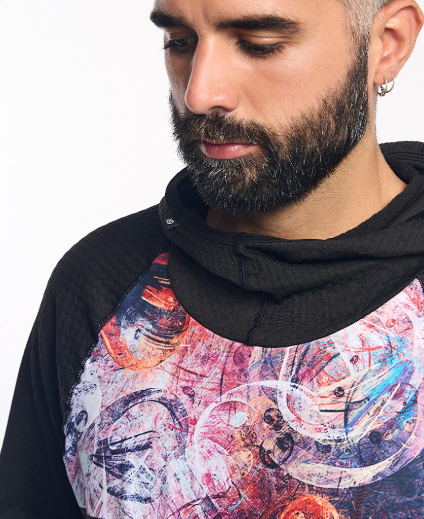 KONG Sudadera técnica con capucha morado