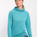 JOTUN Sudadera técnica con capucha turquesa
