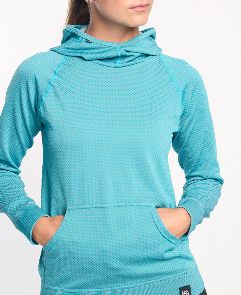 JOTUN Sudadera técnica con capucha turquesa