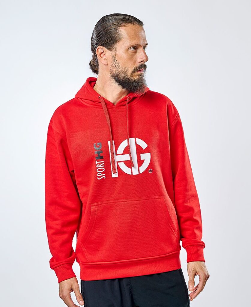 CLASS sudadera de algodón roja