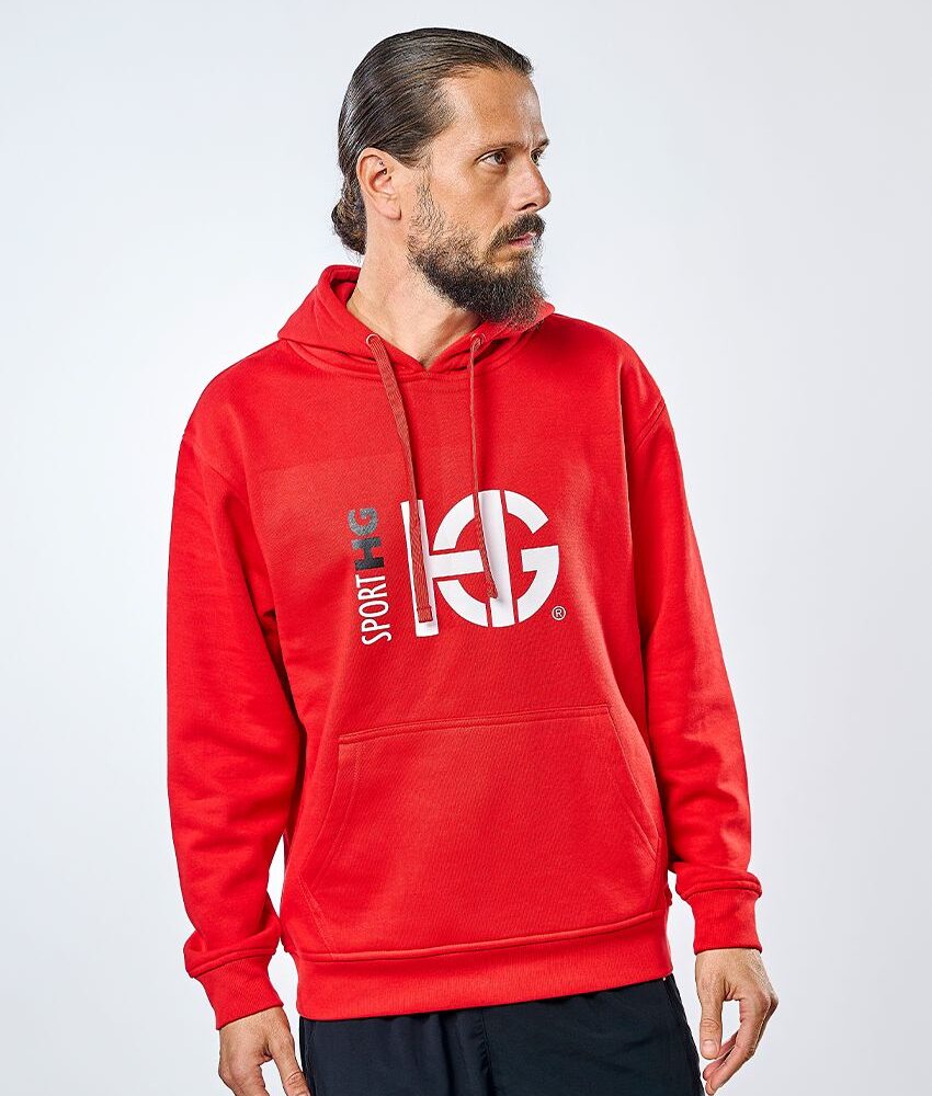 CLASS sudadera de algodón roja