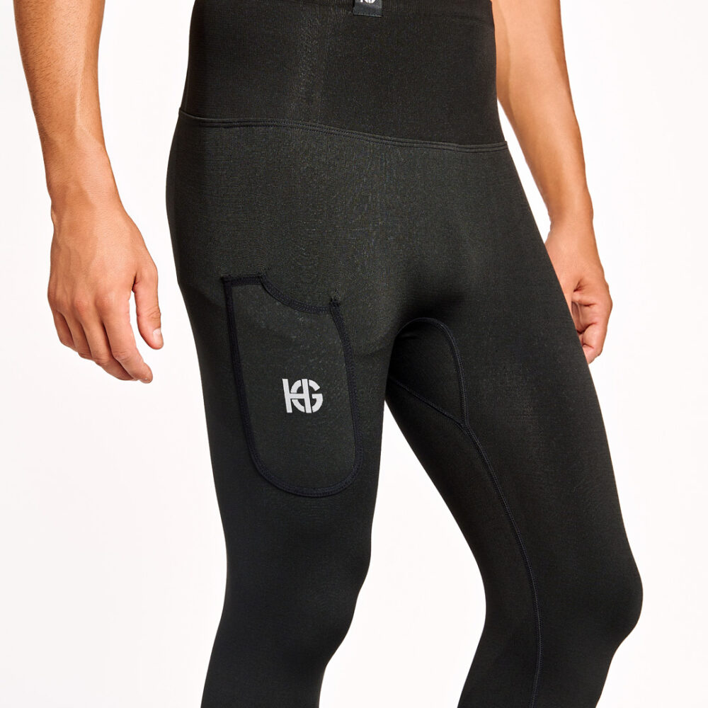 SILVER C · Malla técnica de hípica con grip y cintura alta | Negro