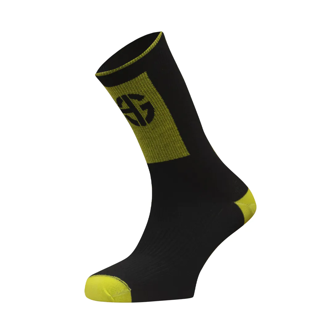 Mera negro amarillo calcetines cortos SportHG