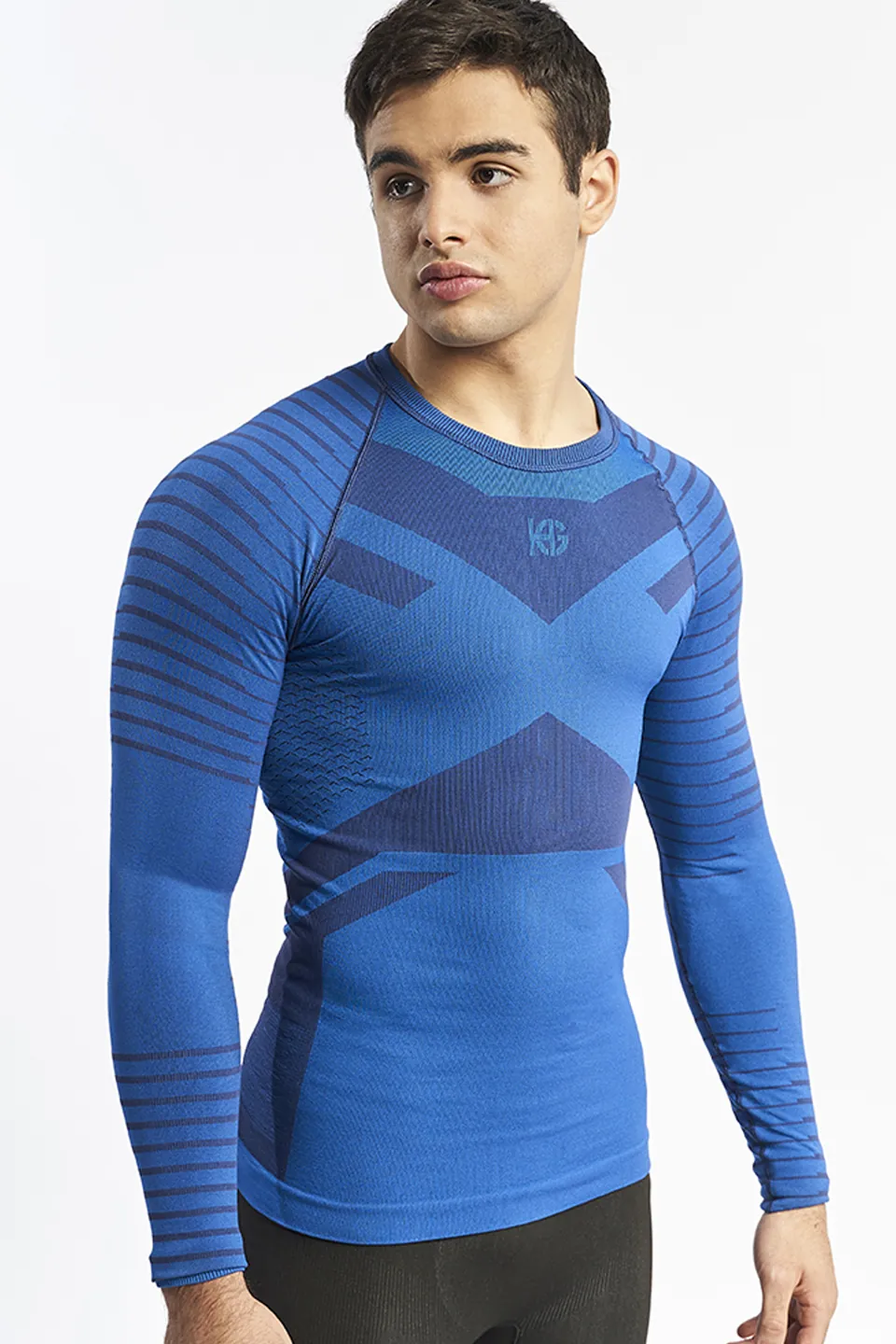 sport hg GRIMSEY Camiseta masculina de manga larga con fibra de